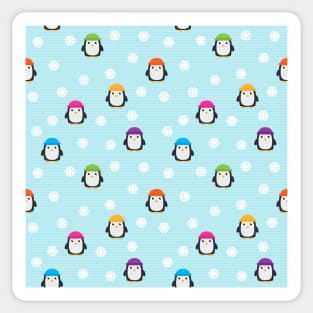 Winter Penguins Sticker